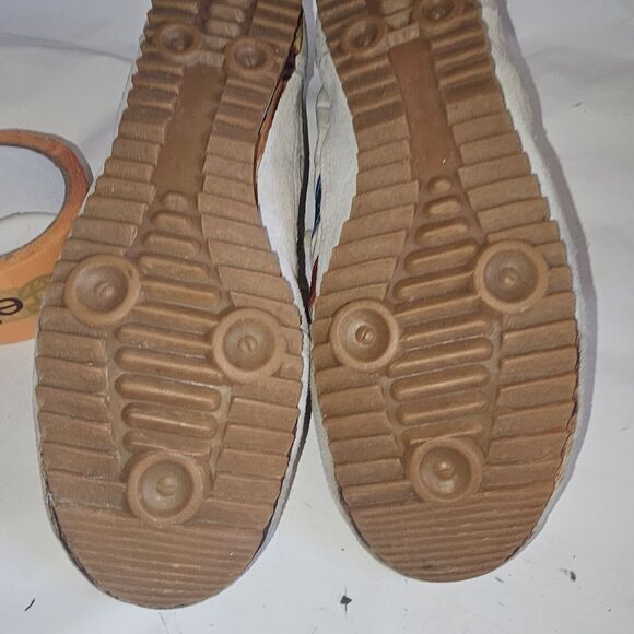 Vtg 1980's Korean VINTAGE RED White Athletic Shoes Size 10 - Picture 9 of 16